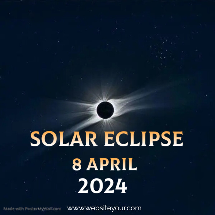 Solar Eclipse Instagram Post template