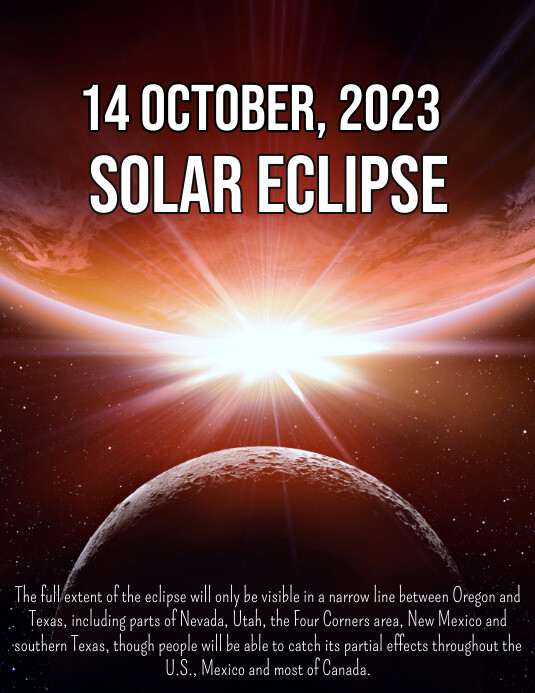 Solar eclipse Template PosterMyWall