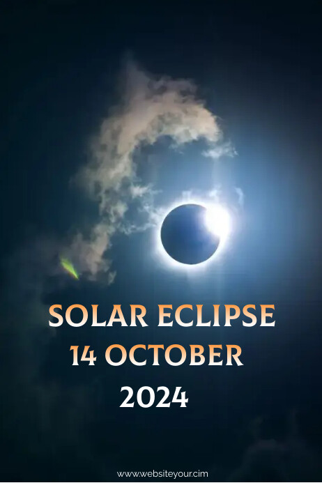 Solar Eclipse Poster template