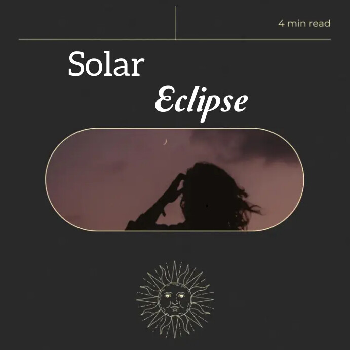 Solar Eclipse online greeting cards 2024 Template | PosterMyWall