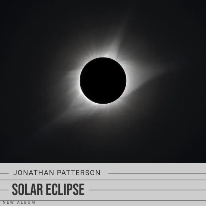 Solar Eclıpse Album Cover template