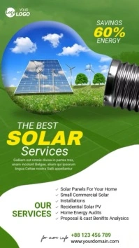 Solar Energy Ad Instagram Story template