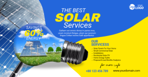 Solar Energy Ad Template Immagine condivisa di Facebook