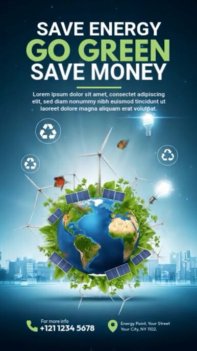 Solar Energy Ad Template Instagram-verhaal