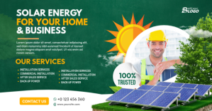 Solar Energy Ad Template Facebook 共享图片