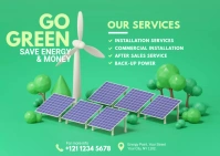 Solar Energy Ad Template Postcard