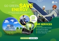Solar Energy Ad Template Postcard