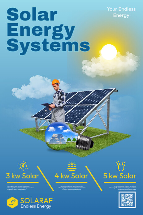 solar energy ads poster template | PosterMyWall