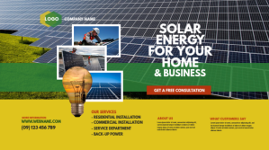 Solar Energy Company Twitter Post template