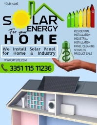 SOLAR ENERGY Flyer (US-Letter) template