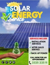 SOLAR ENERGY Flyer (US Letter) template