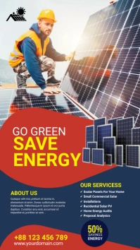 Solar energy Flyer Instagram Story template