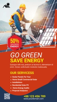 Solar energy Flyer Instagram Story template