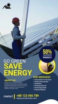 Solar energy Flyer Instagram Story template