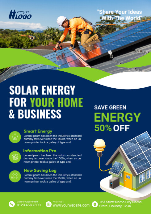Solar Dealflyer Copy of Solar energy Flyer | PosterMyWall