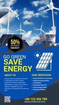 Solar energy Flyer Instagram 快拍 template