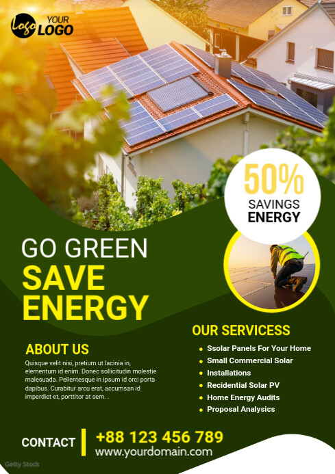 Solar Dealflyer Solar energy Flyer Template | PosterMyWall