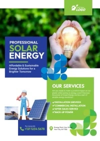 Solar Energy Flyer Template A4