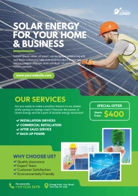 Solar Energy Flyer Template A4