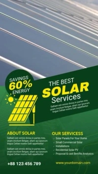 Solar Energy Flyer Template Instagram Story