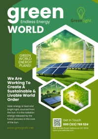 Solar Energy Flyer Templates A3
