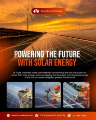 Solar Energy  Instagram Portrait template