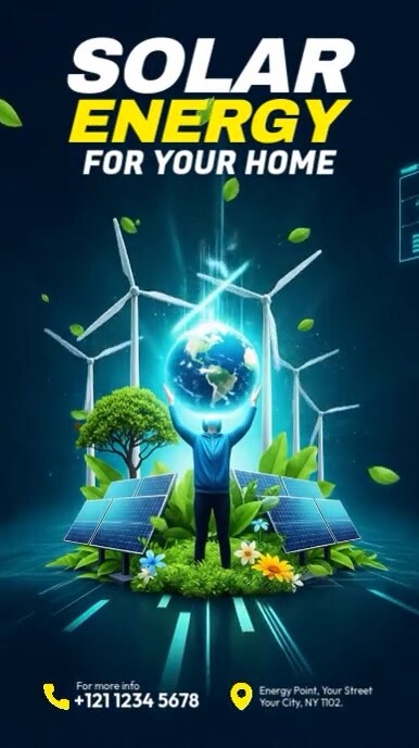 Solar Energy Instagram Story Instagram-verhaal template