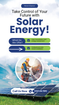 Solar Energy Instagram Story Template