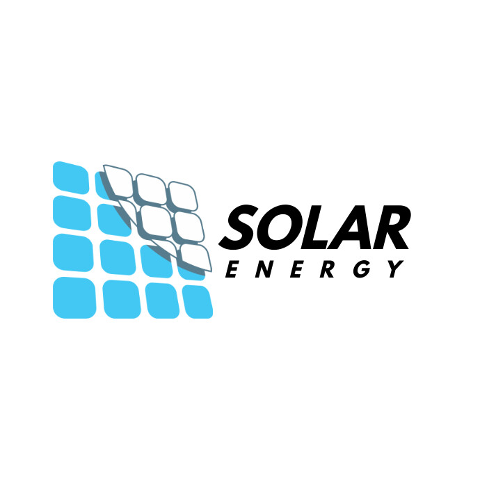 Solar Technology Logo Simple Modern Solar Energy Logo Template 01