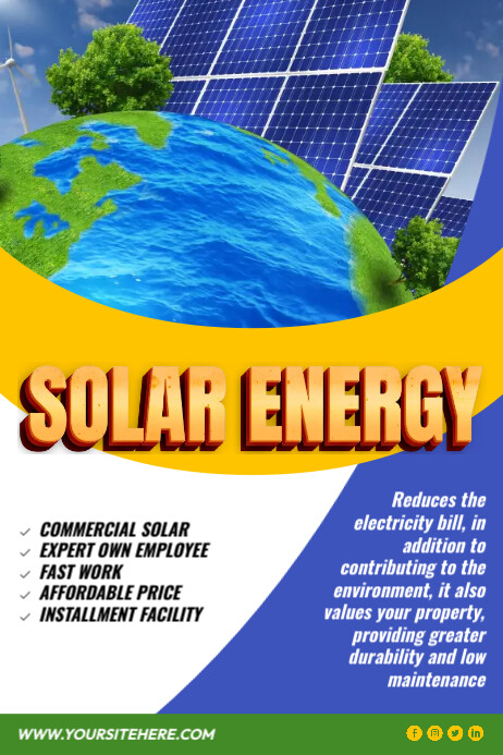 solar energy poster Template | PosterMyWall