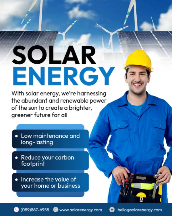 Solar Energy Promotion Template | PosterMyWall