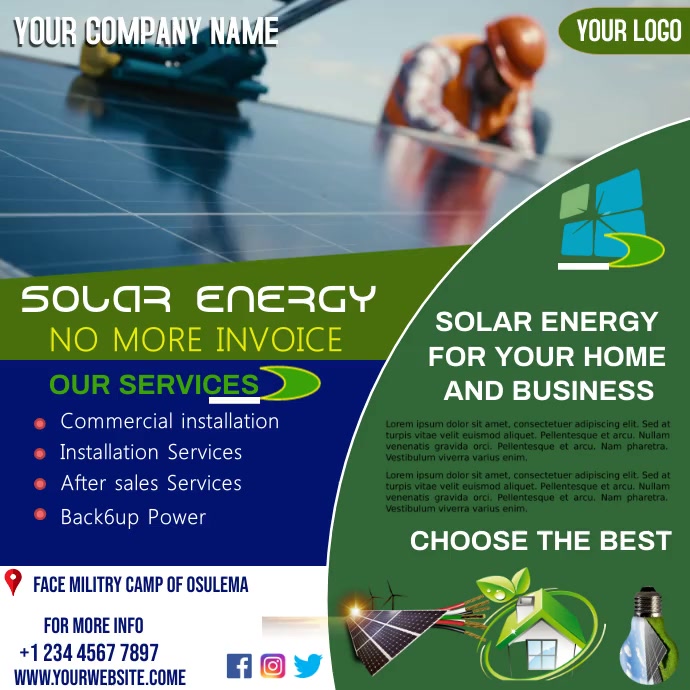 solar energy sale flyer template | PosterMyWall