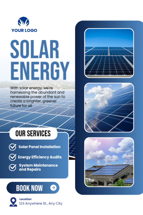 Solar Energy Services Posters Template | PosterMyWall