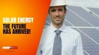 Solar energy YouTube Thumbnail vídeo YouTube-thumbnail template