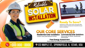Solar Installation Banner Services YouTube-miniature template