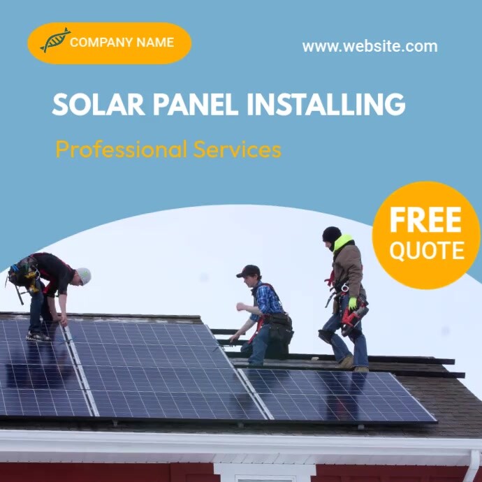 Copy of Solar installed service | PosterMyWall