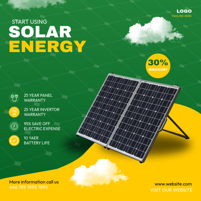 Solar panel ad template | PosterMyWall