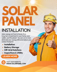 Solar Panel Ads Instagram Portrait template