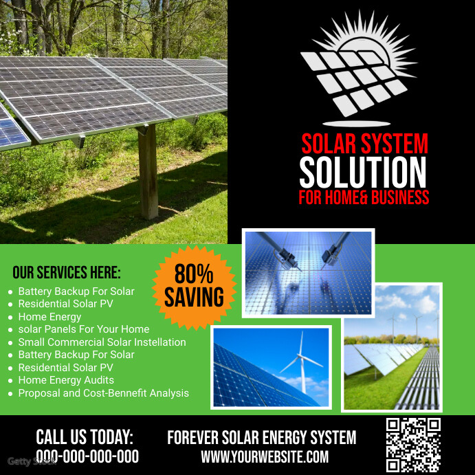 Copy of solar panel flyer | PosterMyWall