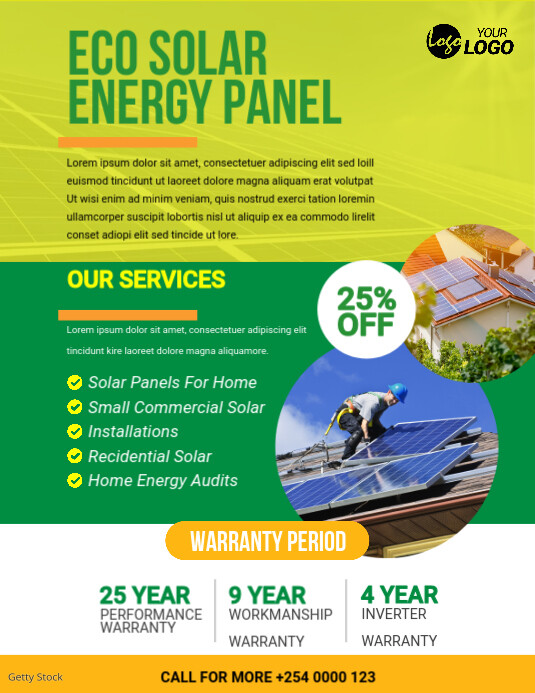 Solar Panel Flyer Template | PosterMyWall