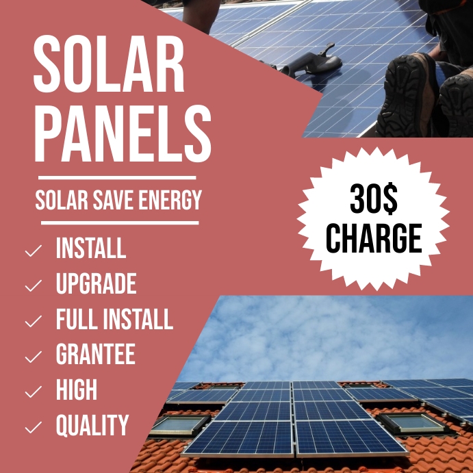 Solar panel flyer Template | PosterMyWall