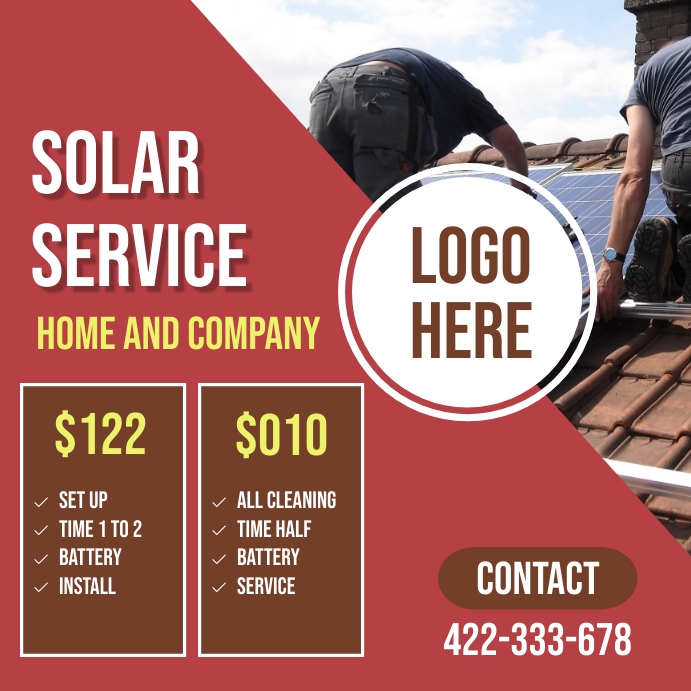 Solar panel flyer Template | PosterMyWall