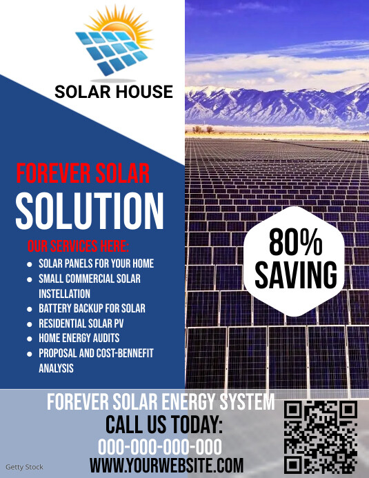 solar panel flyer Template | PosterMyWall
