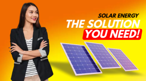 Orange solar panels electricity generation modern YouTube-miniature Template
