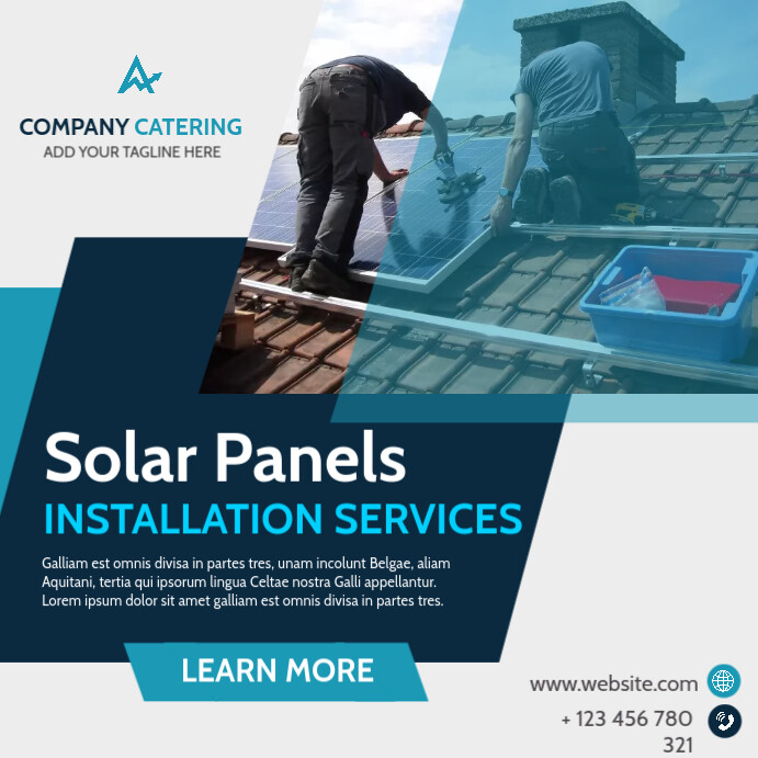 Copy of solar panels installation services advertisem | PosterMyWall