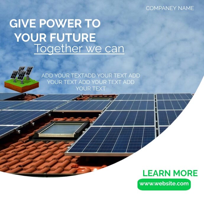 solar panels marketing advertising Template PosterMyWall