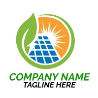 solar plate logo, power electricity logo,  so template