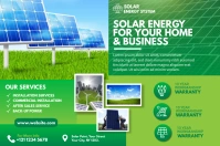 Solar power advert Label template