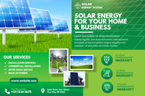 Solar power advert 标签 template