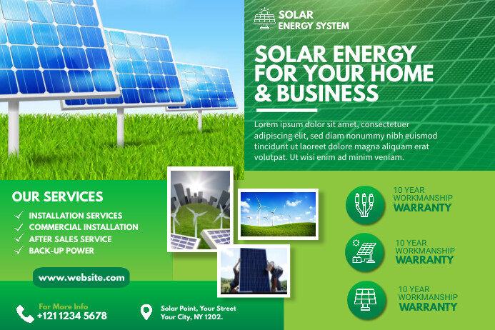 Copia de Solar power advert | PosterMyWall